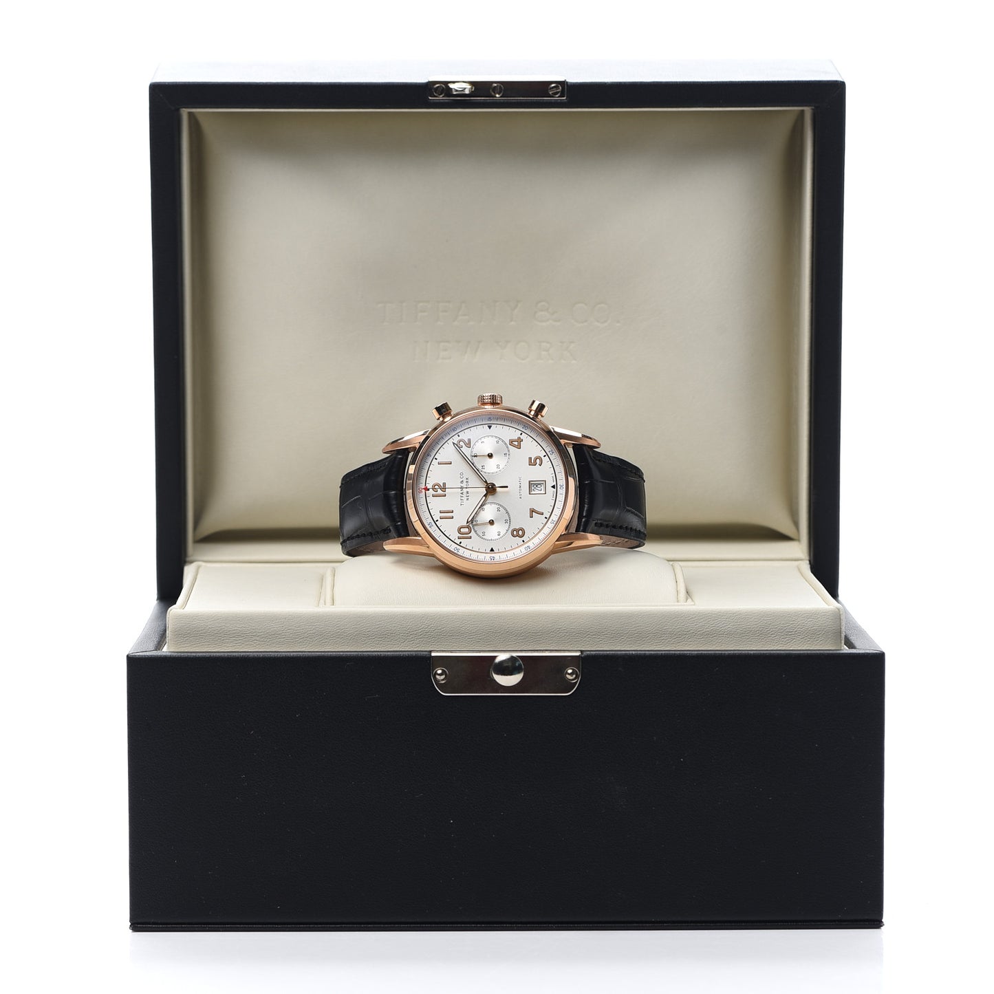 18K Rose Gold Alligator 42mm CT60 Chronograph Automatic Watch