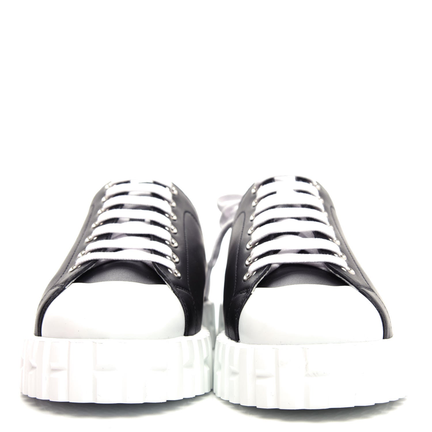 Hermes Calfskin Cross Sneakers 36 Black 2 of 10