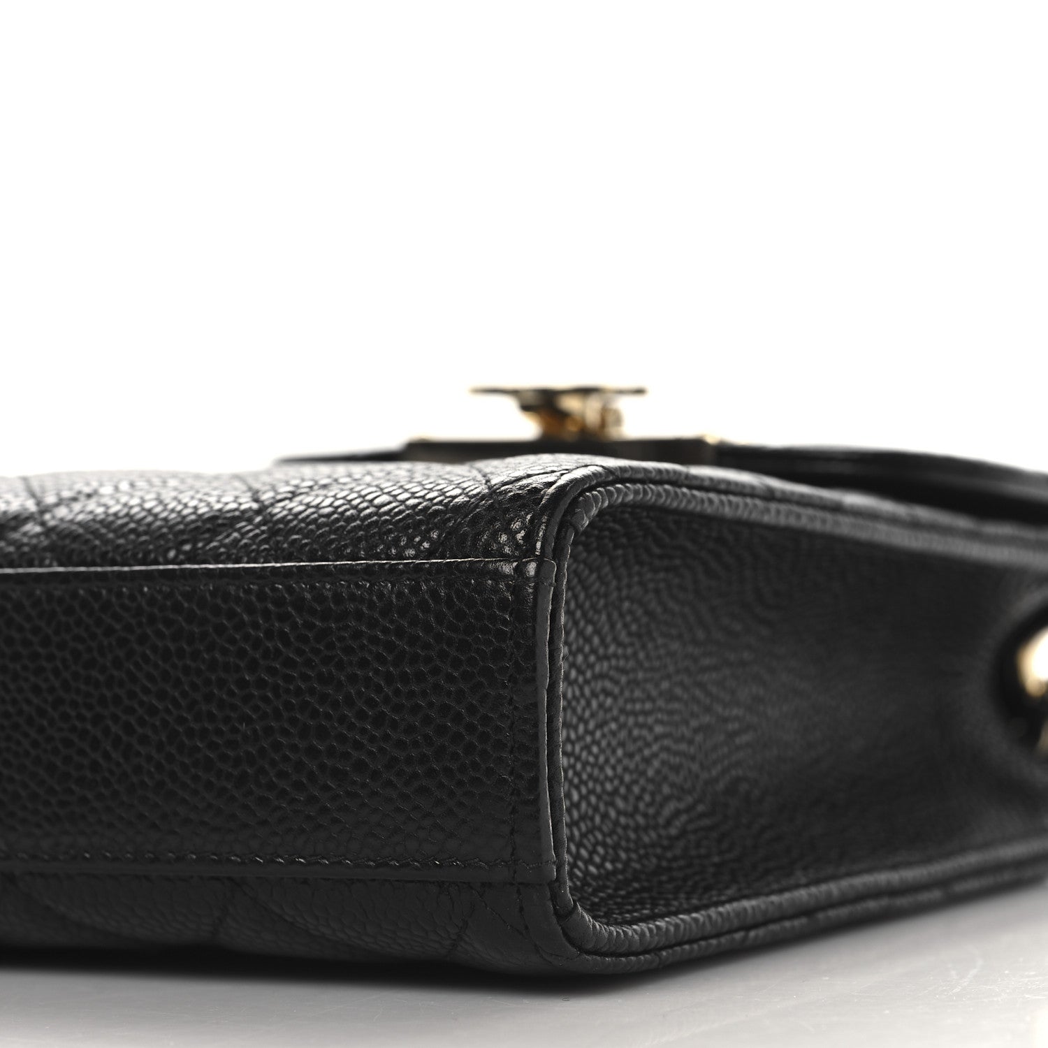 Chanel Caviar Quilted Golden Class Phone Holder Black Black 10 of 10