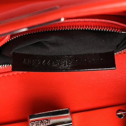Fendi Nappa Mini Peekaboo Iconic Satchel Papavero 8 of 14