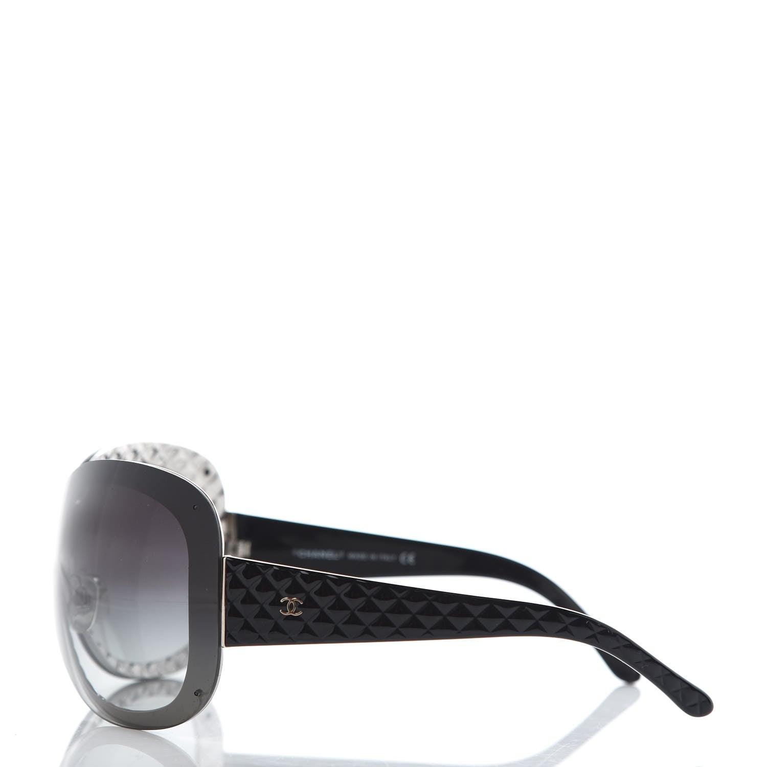 Chanel Quilted CC Sunglasses 4159 Black 2 of 8