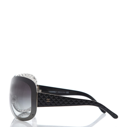 Chanel Quilted CC Sunglasses 4159 Black 2 of 8