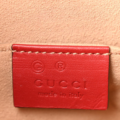 Gucci GG Supreme Monogram Blooms Mini Chain Shoulder Bag Beige Blue Navy Hibiscus Red 6 of 10