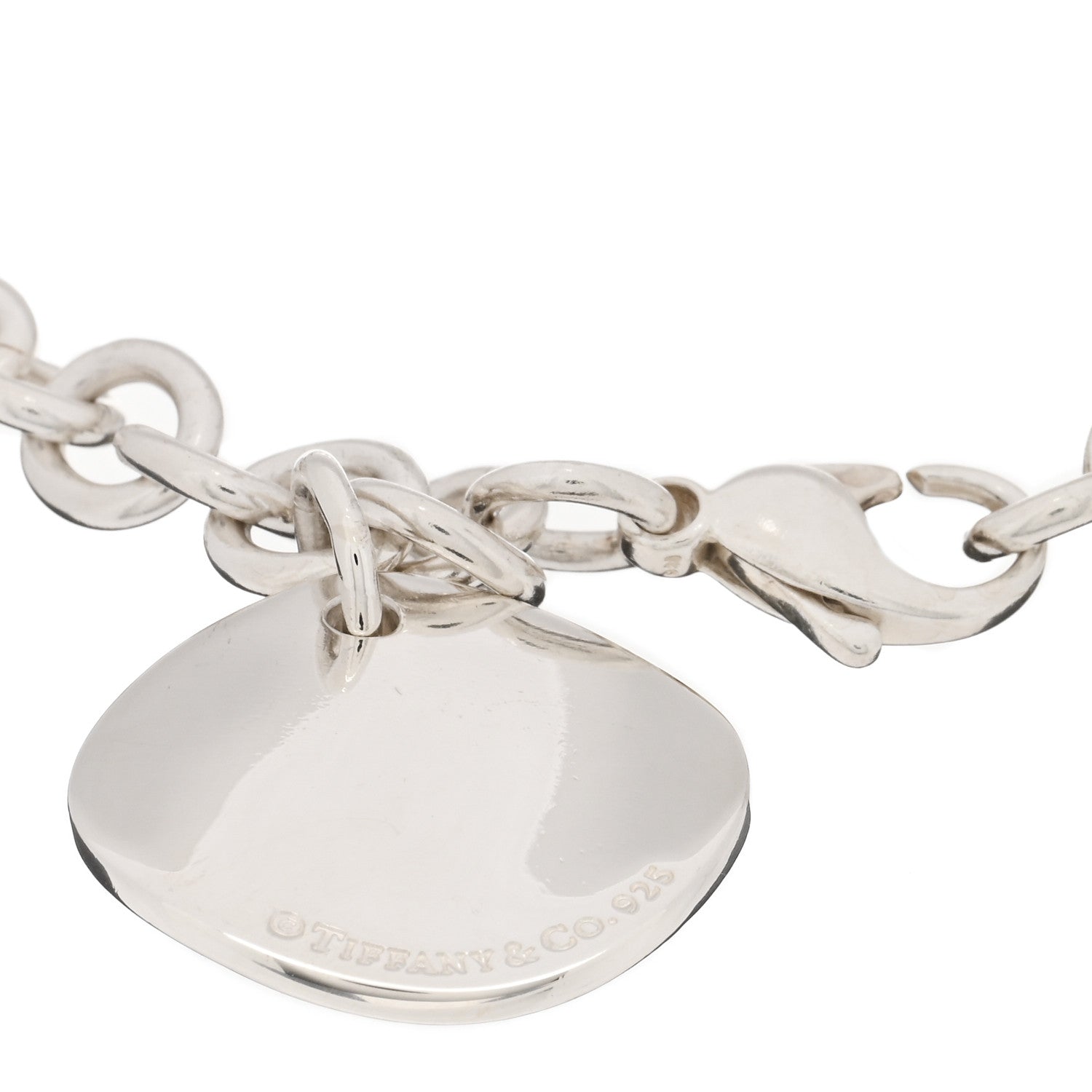 Tiffany Sterling Silver Notes Round Tag Charm Bracelet 3 of 3