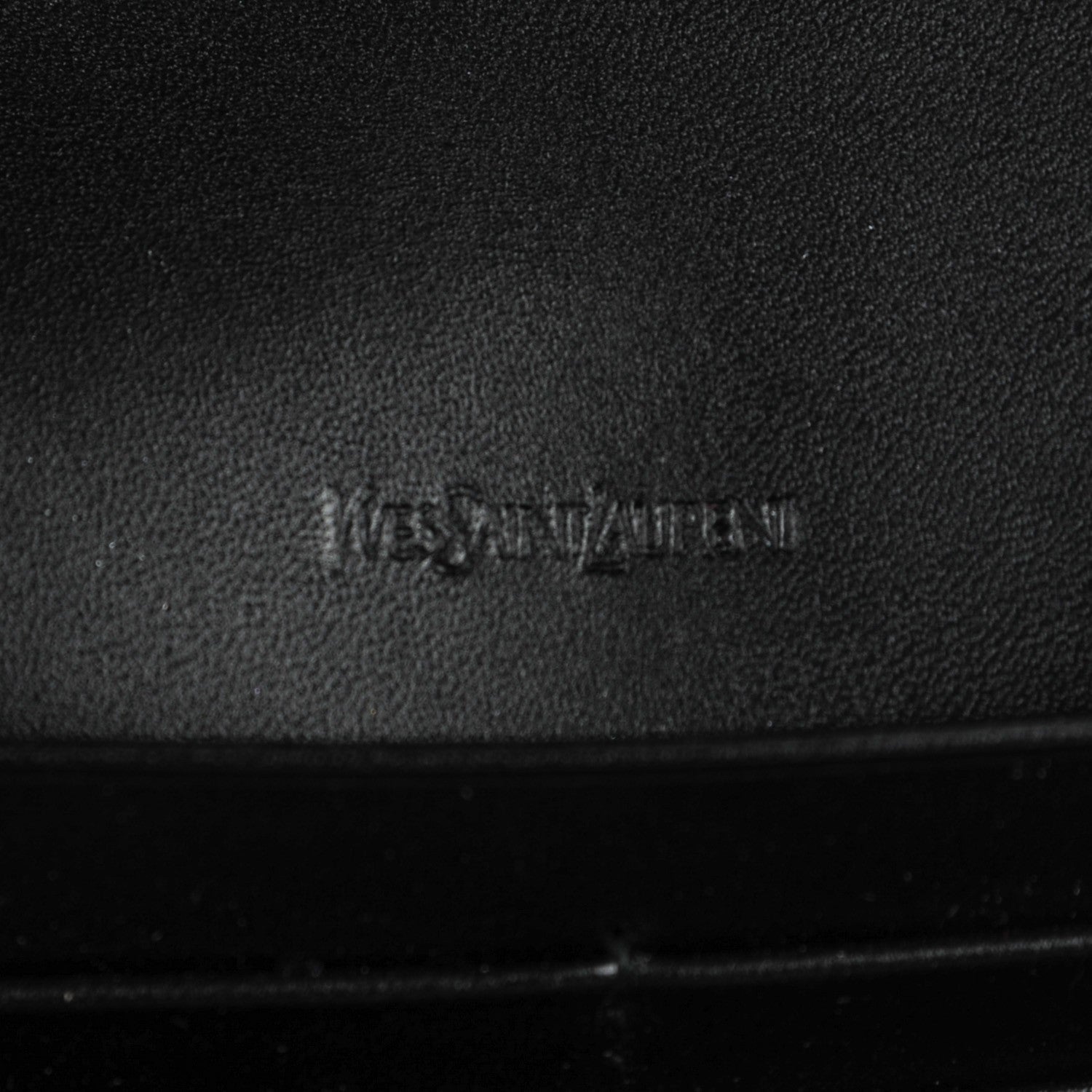 Saint Laurent Textured Patent Belle De Jour Wallet Black 6 of 7