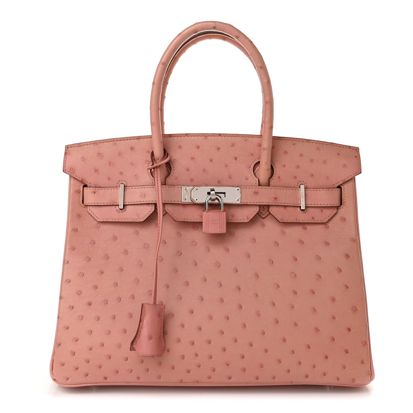 Ostrich Birkin 30 Terre Cuite