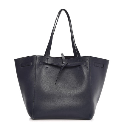Celine Soft Grained Calfskin Small Belt Cabas Phantom Dark Blue 1 of 8