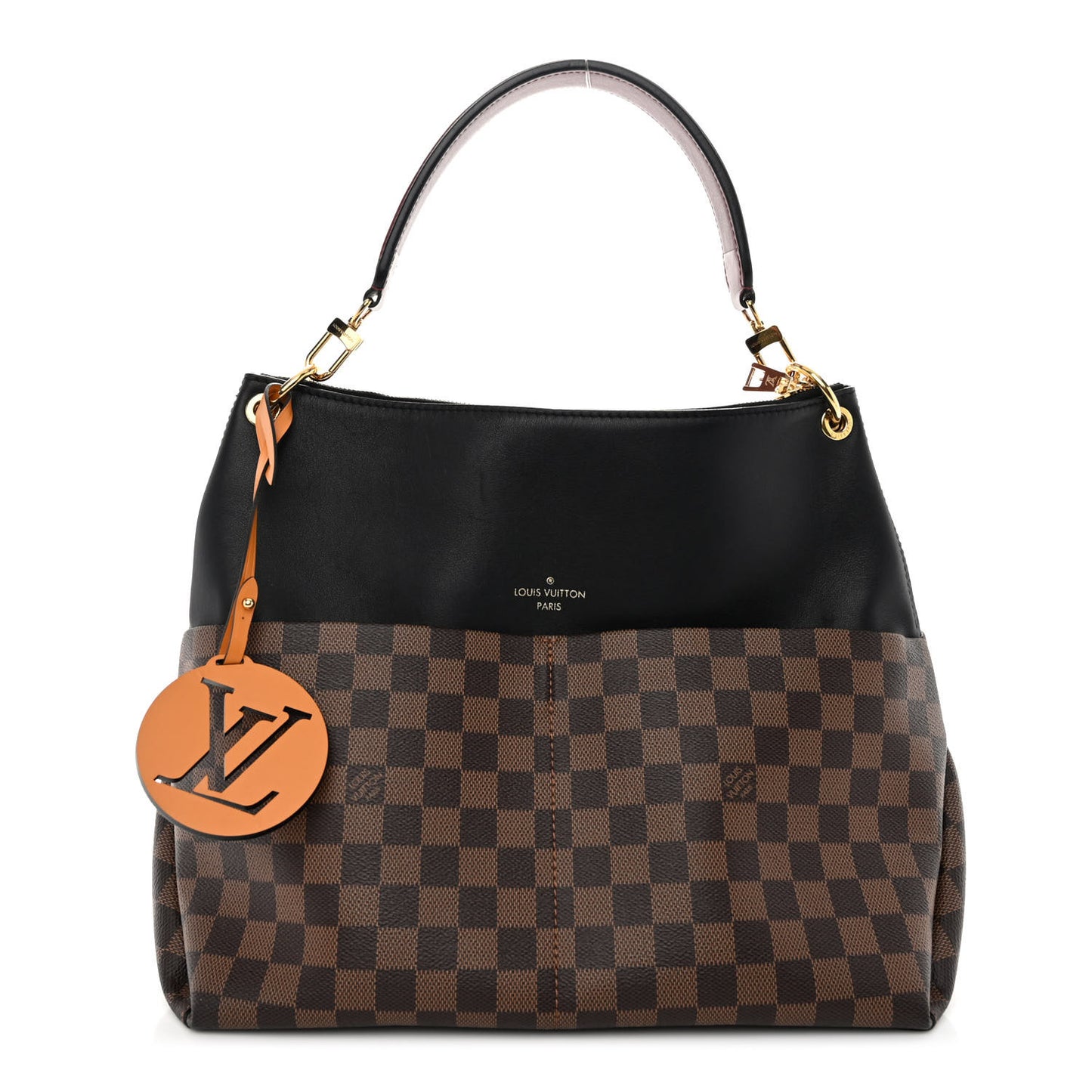 Damier Ebene Calfskin Maida Black