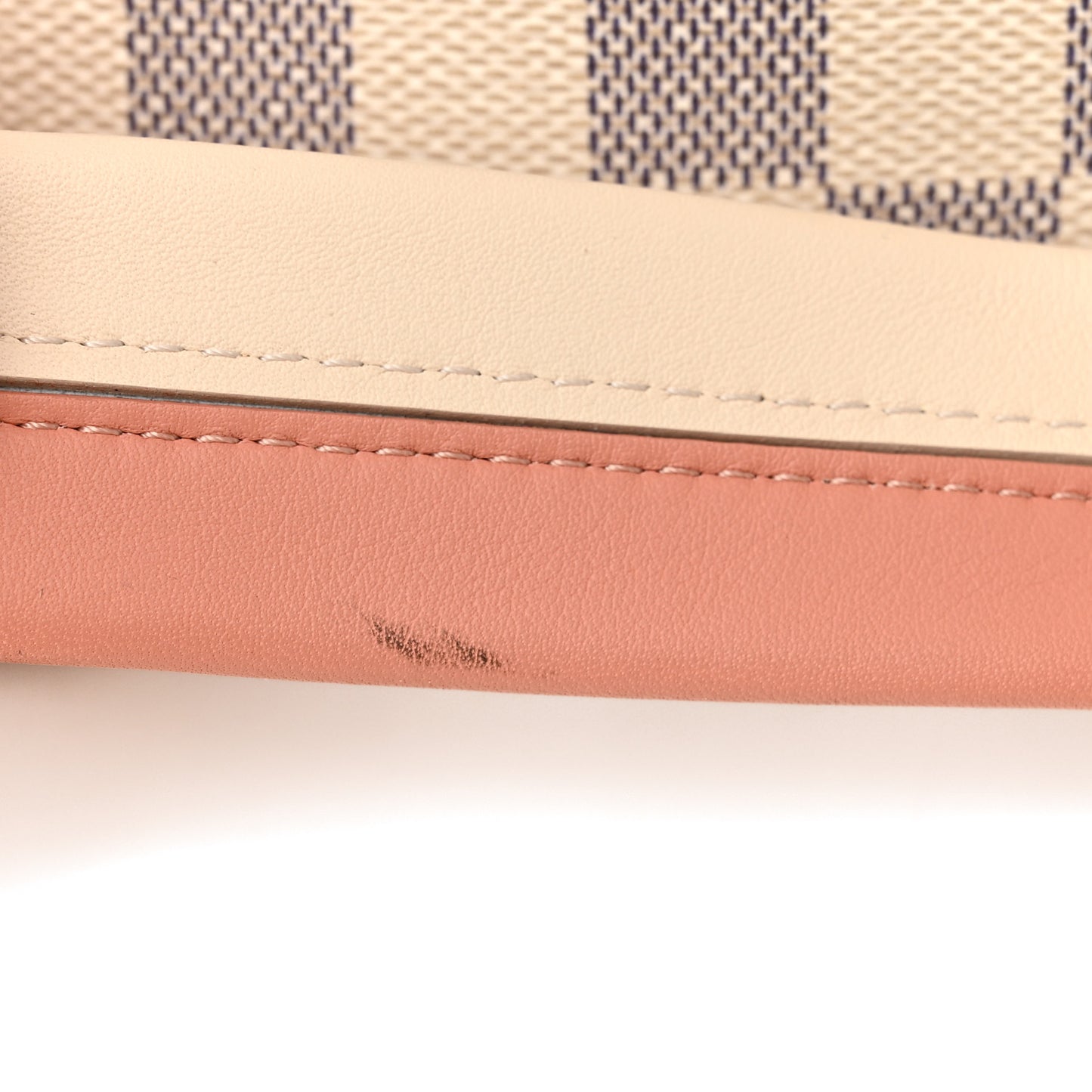 Damier Azur Braided Neonoe MM Peach Cream