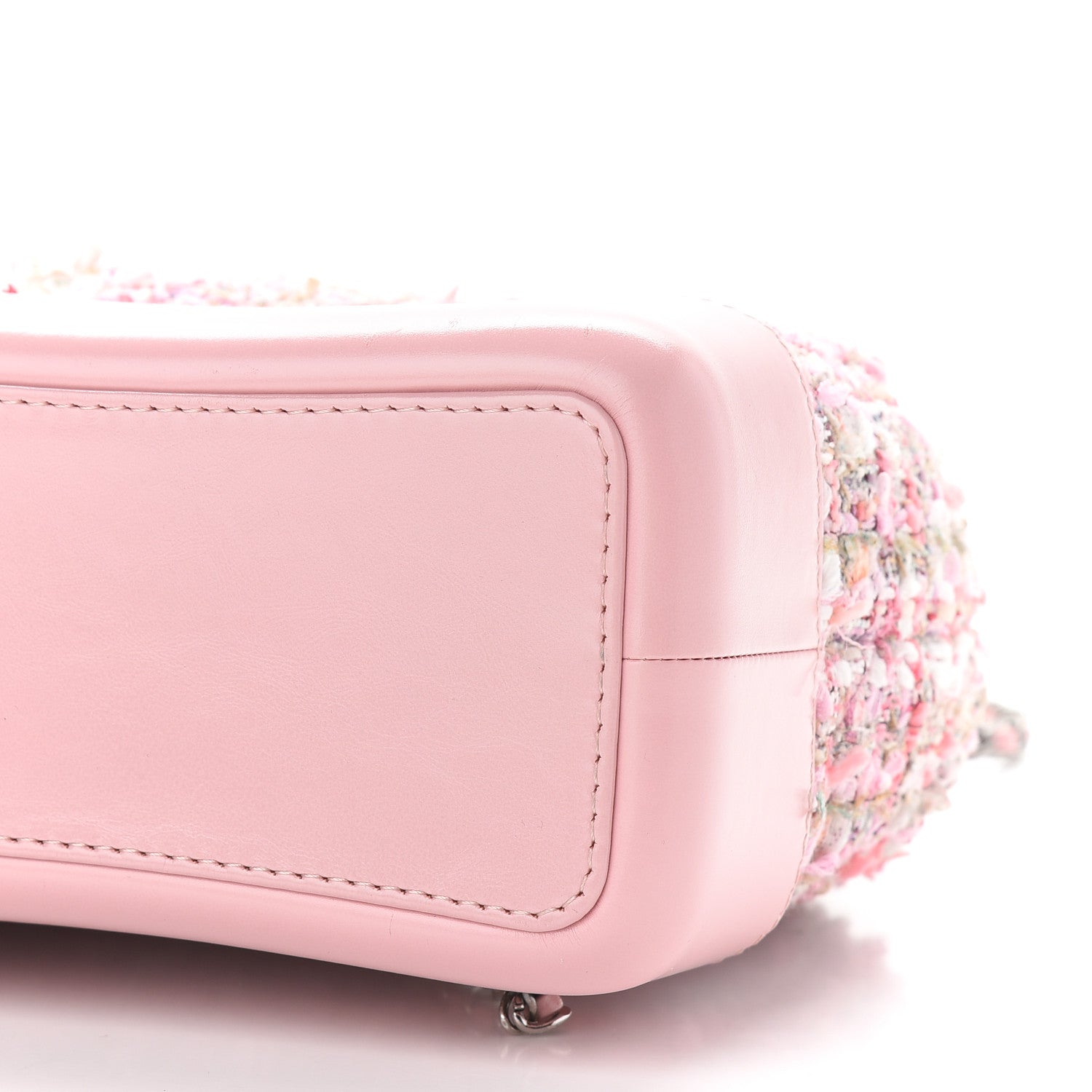 Chanel Tweed Calfskin Quilted Gabrielle Backpack Pink 9 of 10