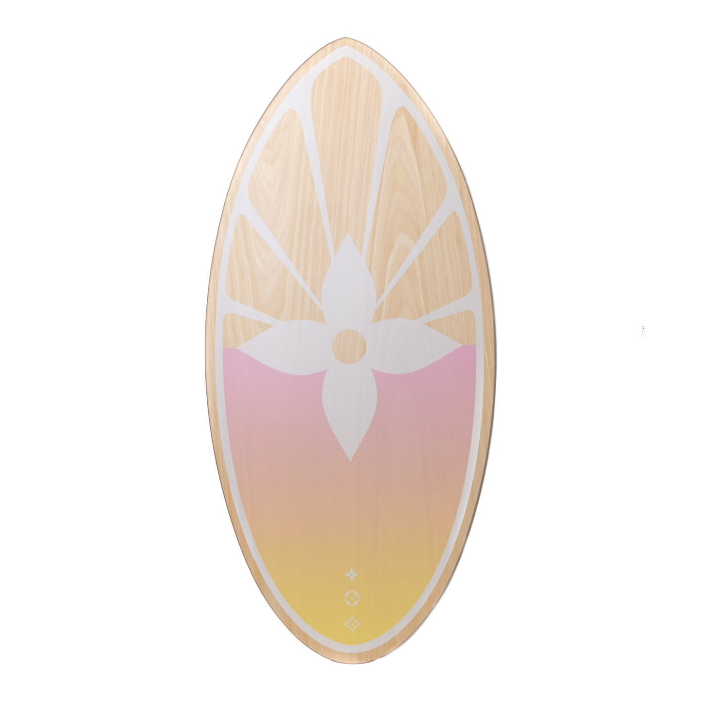 Wood Monogram By The Pool Skimboard Multicolor