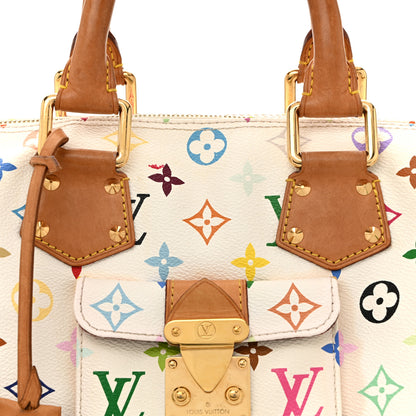 Louis Vuitton Monogram Multicolor Speedy 30 White 8 of 15