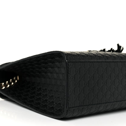 Gucci Microguccissima Medium Emily Chain Shoulder Bag Black 15 of 21