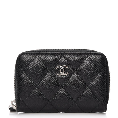 Chanel Caviar Quilted Zip Coin Purse Black 1 of 7
