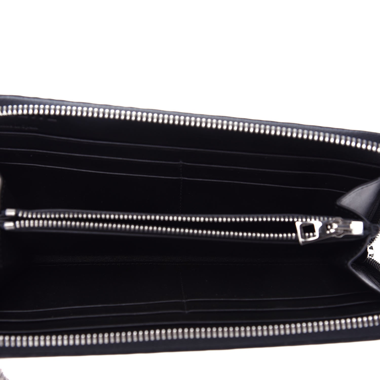 Loewe Calfskin Embossed Repeat Zip Wallet Light Oat 5 of 9