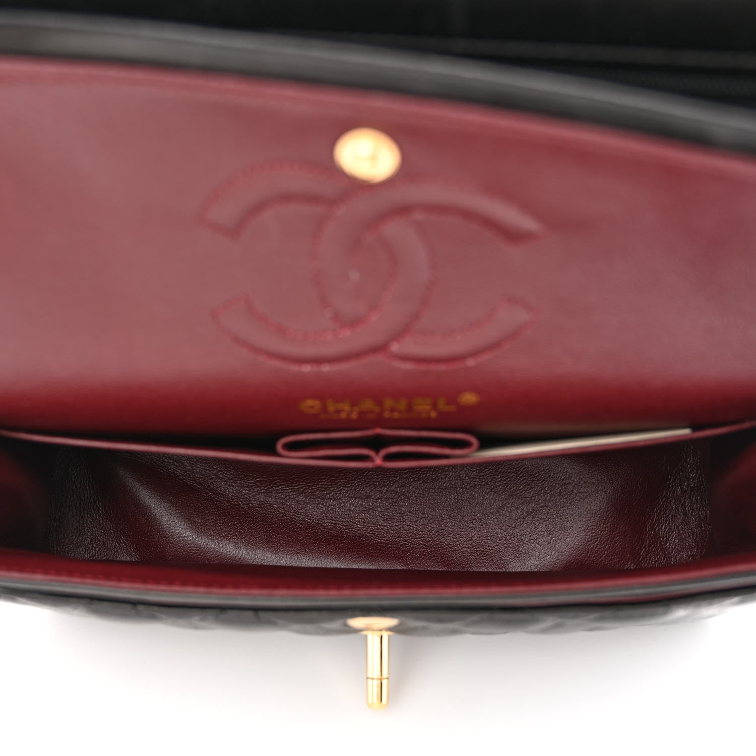 Chanel Lambskin Quilted Small Double Flap Black 5 of 12