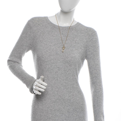 Chanel Pearl Crystal CC Drop Necklace Gold Black 2 of 4