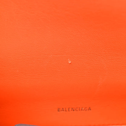 Balenciaga Shiny Calfskin Crocodile Embossed Small Hourglass Top Handle Bag Orange 10 of 10