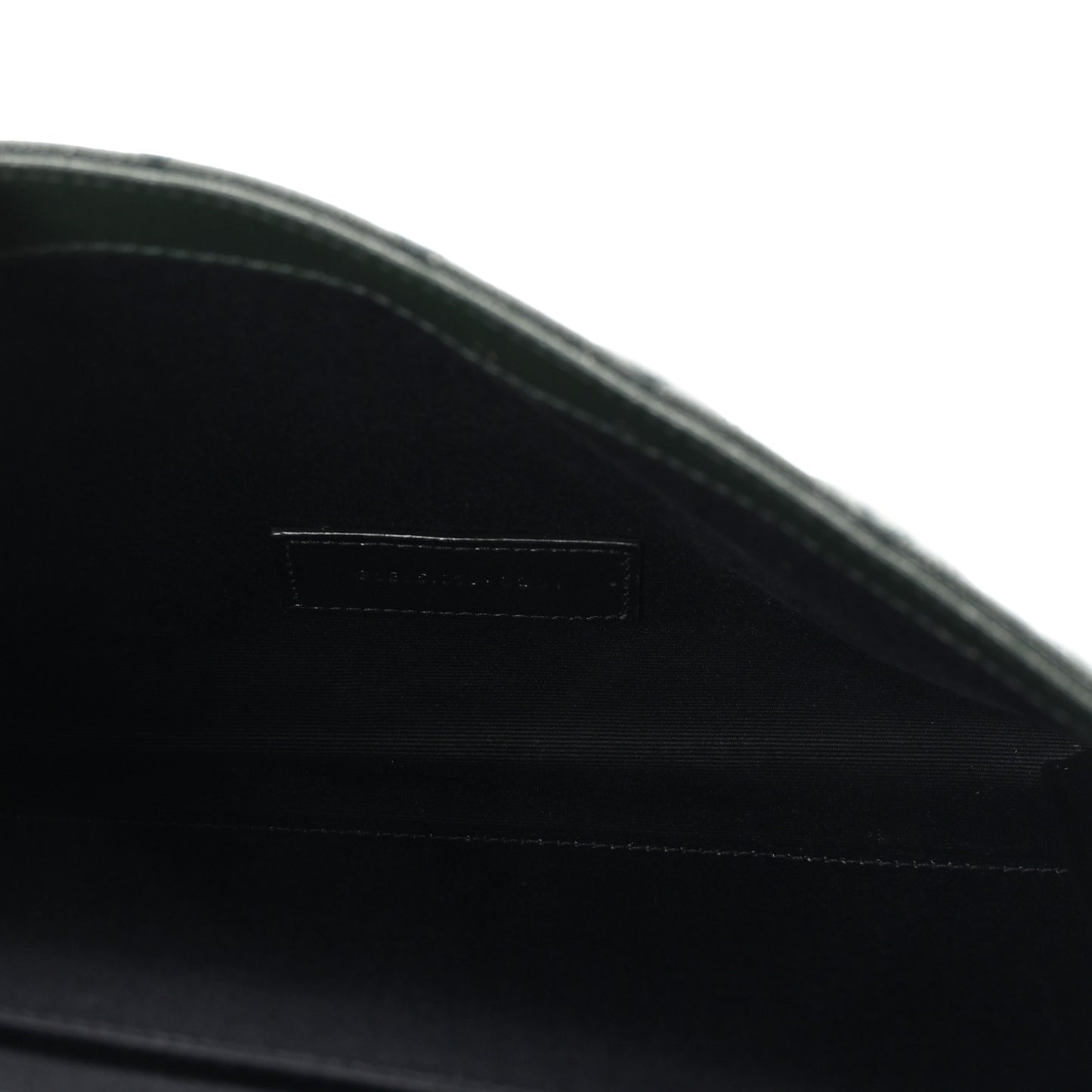 Grain De Poudre Textured Mixed Matelasse Triquilt Monogram Clutch Vert Fonce