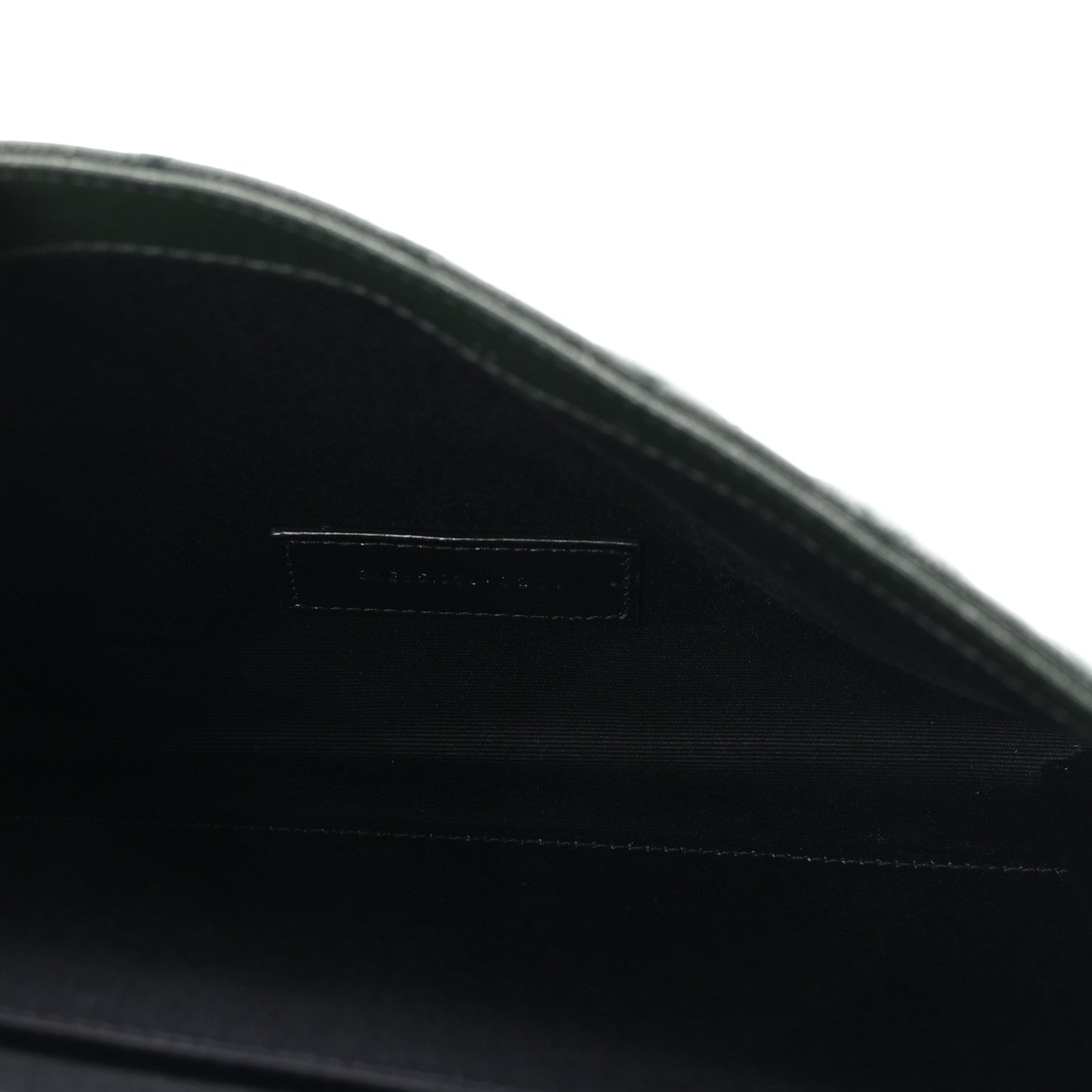 Saint Laurent Grain De Poudre Textured Mixed Matelasse Triquilt Monogram Clutch Vert Fonce 5 of 8