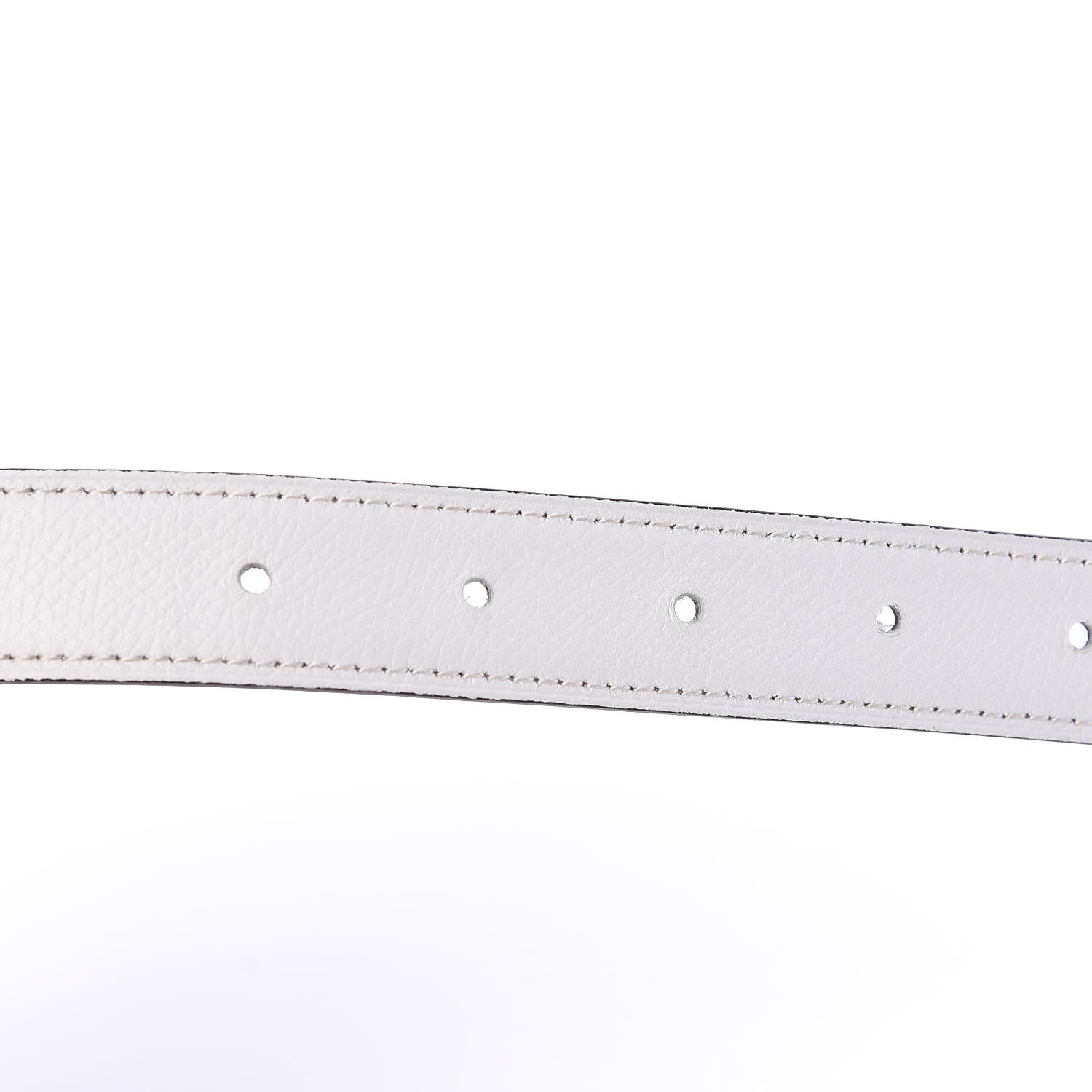 Hermes Epsom Swift 24mm Collier De Chien CDC Belt 80 White Etoupe 5 of 7