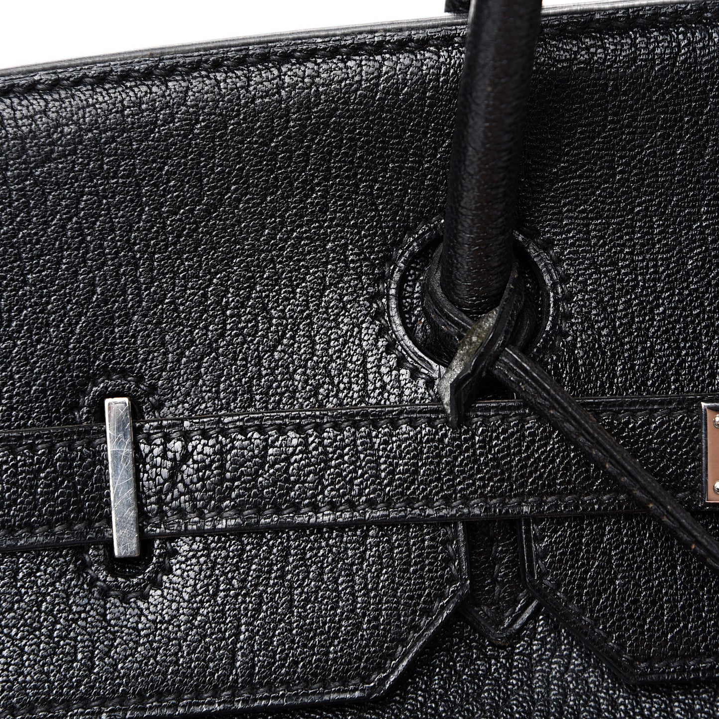 Chevre De Coromandel Birkin 40 Black