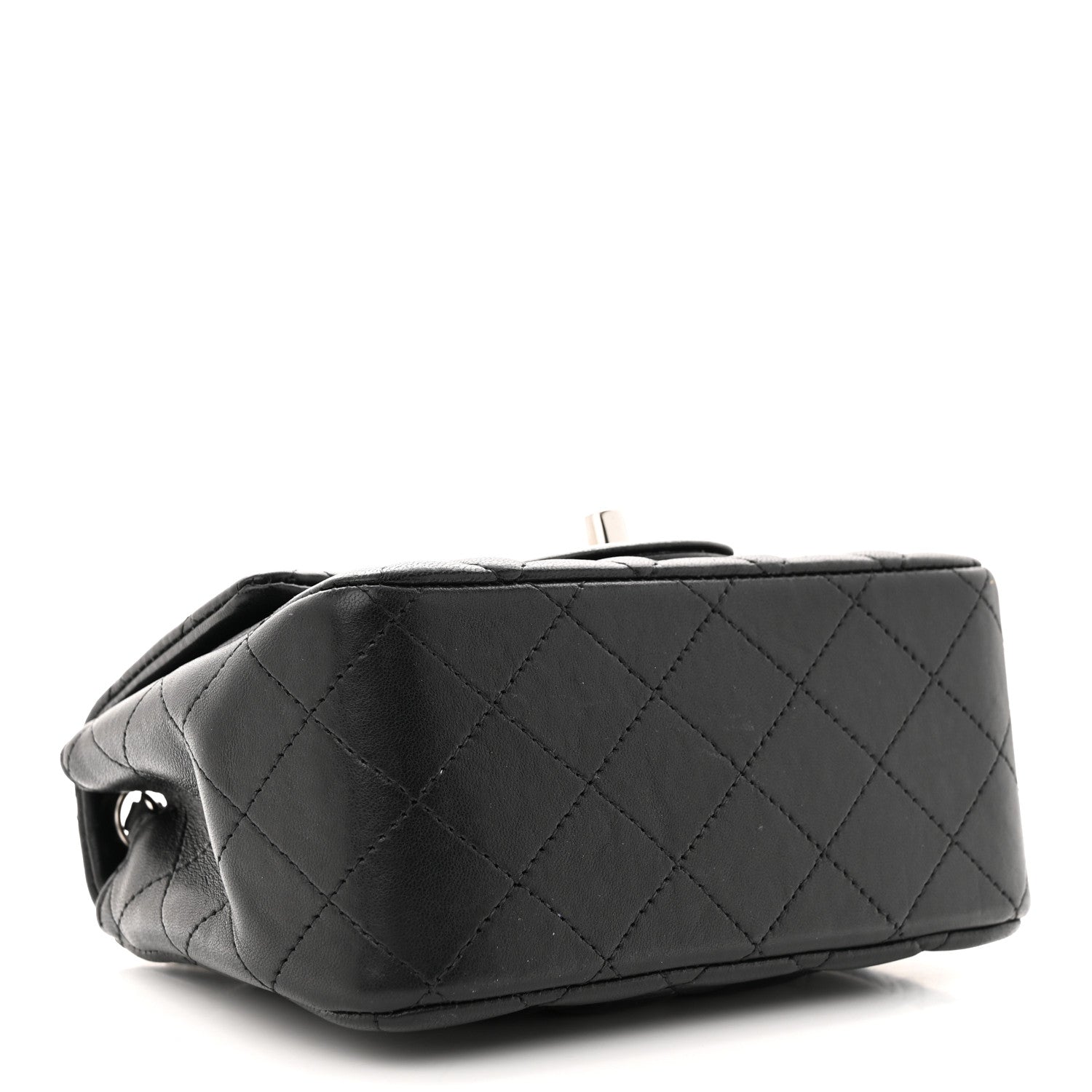 Chanel Lambskin Quilted Mini Square Flap Black 4 of 10