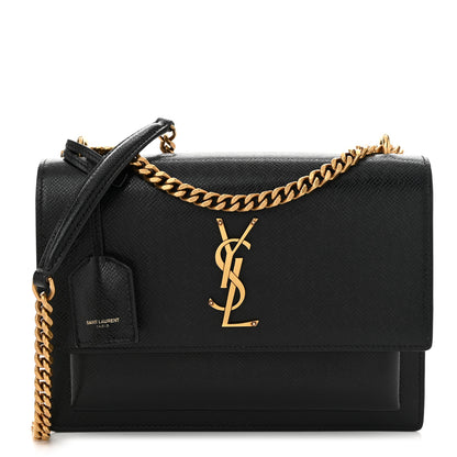 Saint Laurent Calfskin Medium Monogram Sunset Black 1 of 10