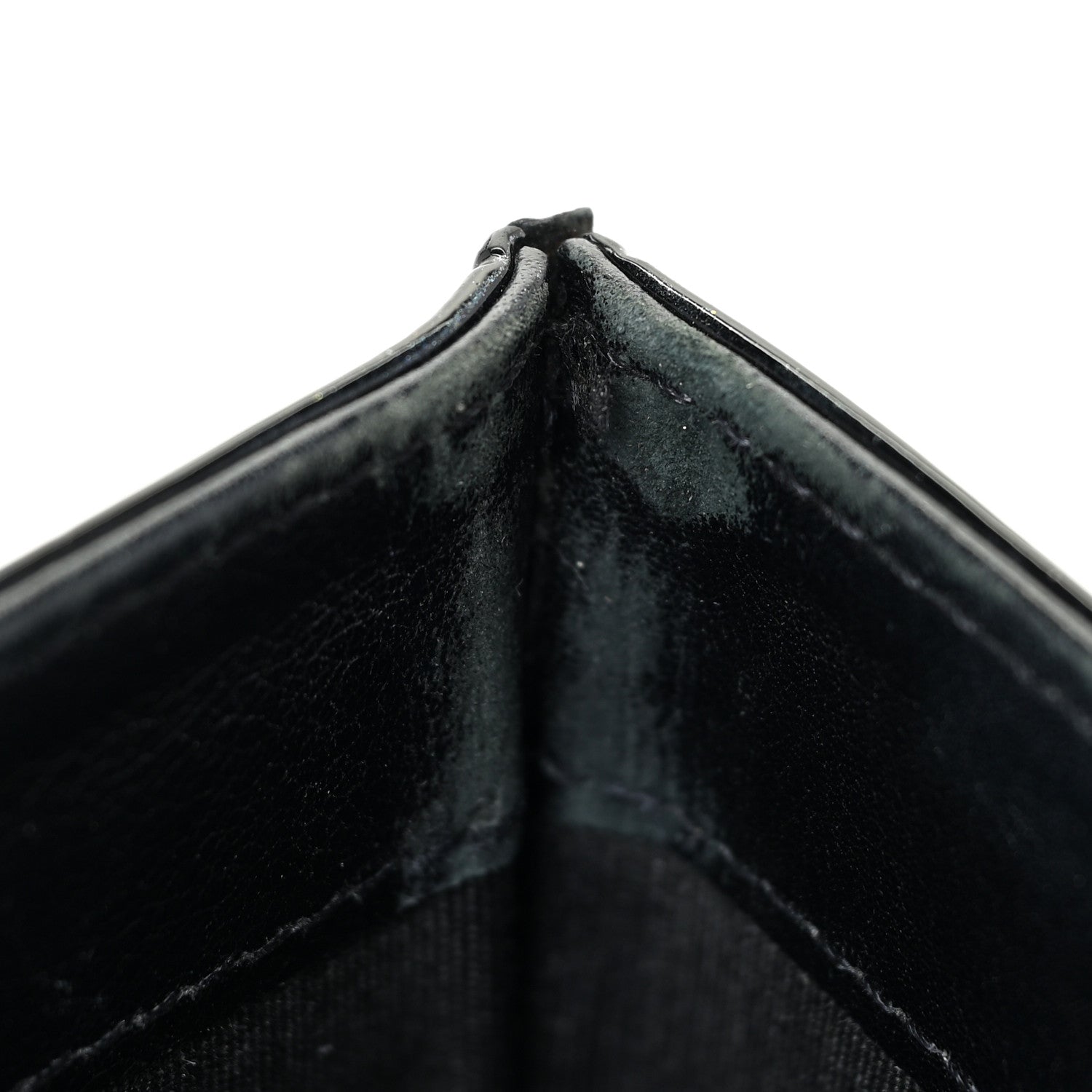 Chanel Patent Quilted Brilliant Card Holder Black 12 of 14