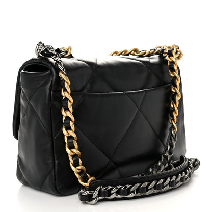 Chanel Lambskin Quilted Medium Chanel 19 Flap Black 3 of 10