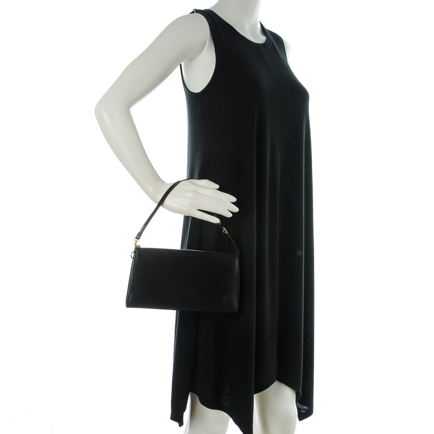 Louis Vuitton Epi Pochette Accessories 24 Black 2 of 7