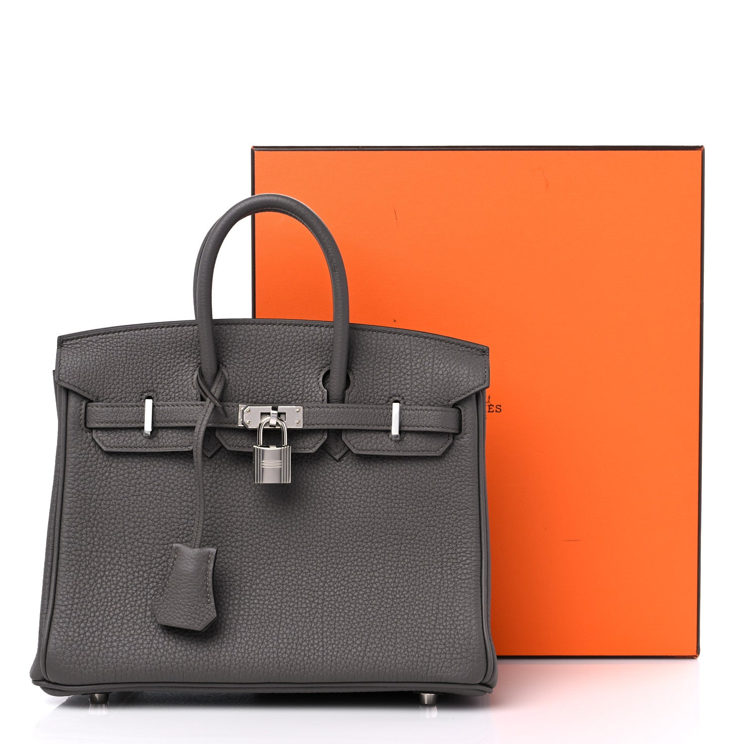 Hermes Togo Birkin 25 Etain 10 of 10
