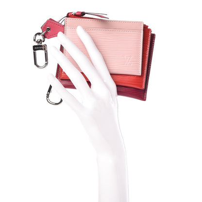 Louis Vuitton Epi Trio Card Case Wallet Rose Ballerine Rouge Fuchsia 2 of 10