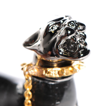 Alexander McQueen Watersnake Panther Knuckle Duster Clutch Black White 8 of 11