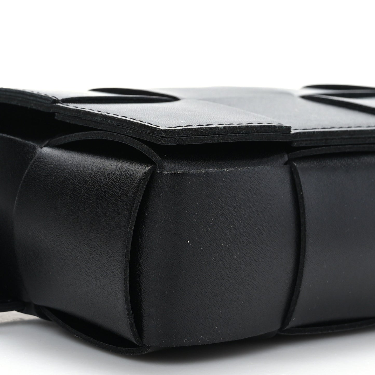 Nappa Maxi Intreccio The Belt Cassette Bag Black