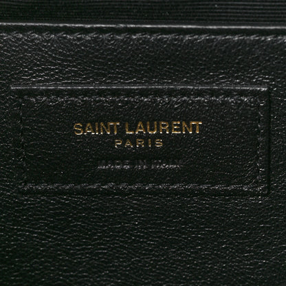 Saint Laurent Grain De Poudre Medium Classic Monogram Kate Satchel Dark Tea 7 of 12