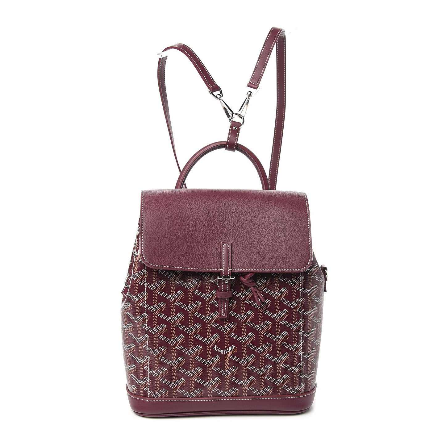 Goyardine Calfskin Mini Alpin Backpack Bordeaux