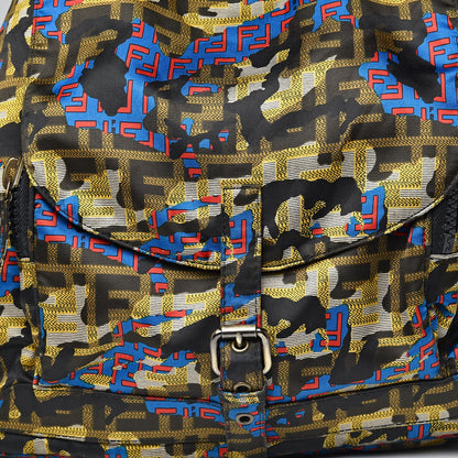 Fendi Nylon Vitello FF Print Backpack Multicolor 10 of 10
