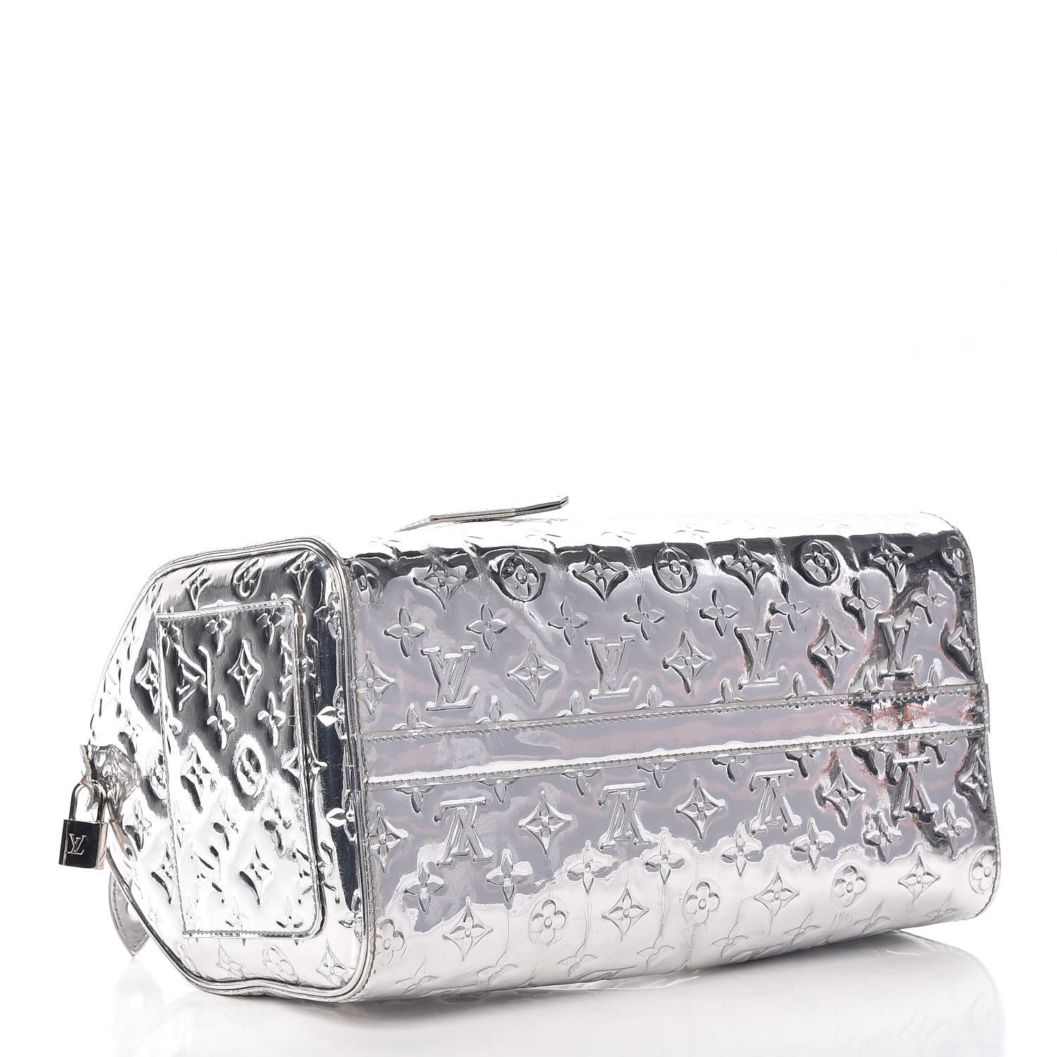 Louis Vuitton Monogram Miroir Speedy 35 Silver 4 of 20