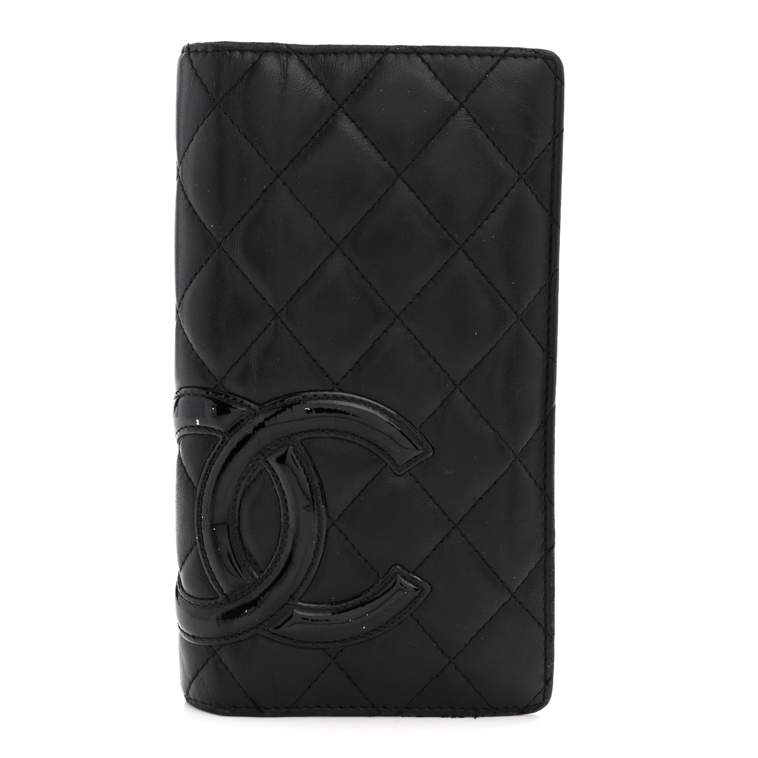 Chanel Calfskin Quilted Cambon Yen Wallet Black 1 of 12
