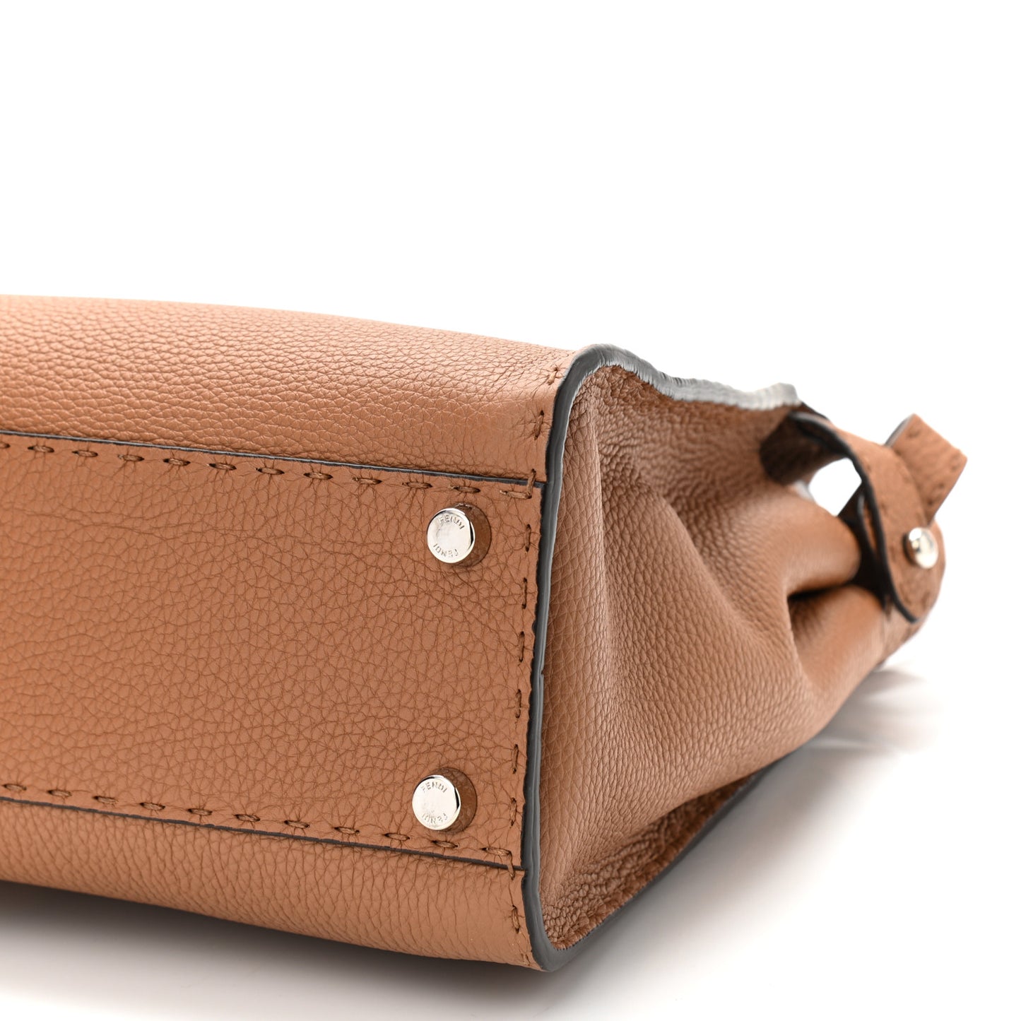 Cuoio Romano Selleria Bi-Color Medium Peekaboo Iconic Satchel Mou Deserto