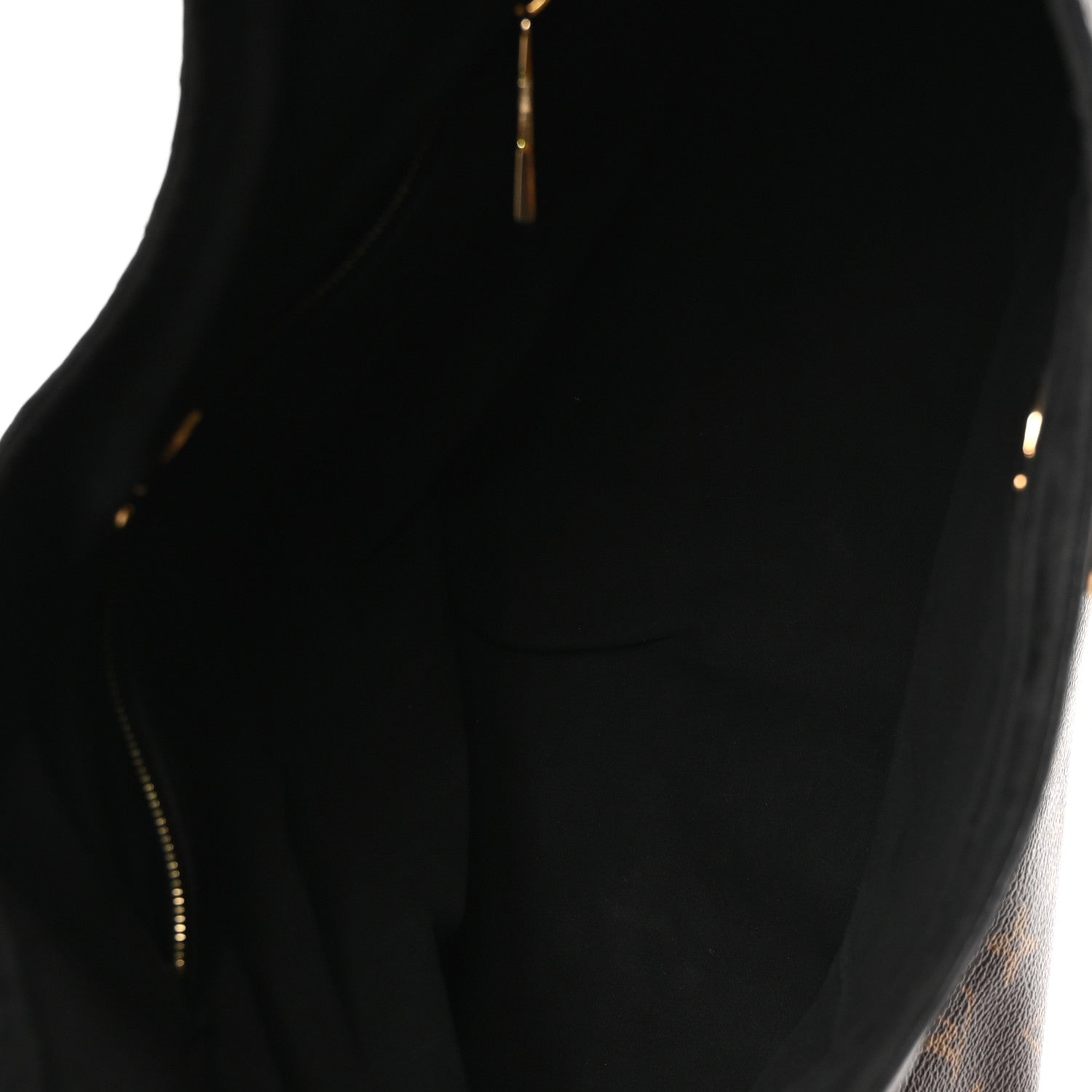 Louis Vuitton Monogram Flower Hobo Black 5 of 11