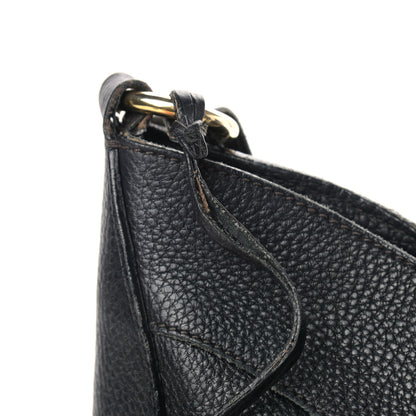 Prada Vitello Daino Pushlock Hobo Black 11 of 13