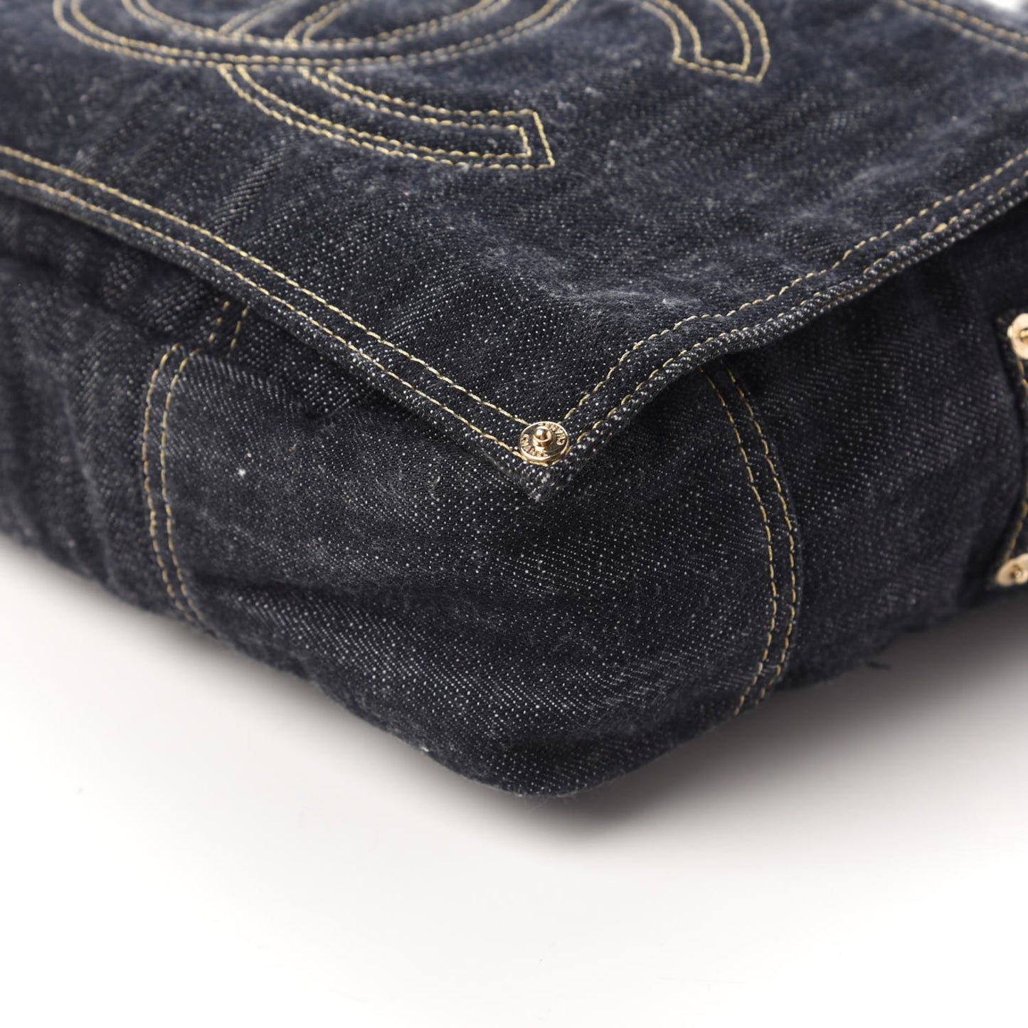 Denim CC Messenger Bag Blue