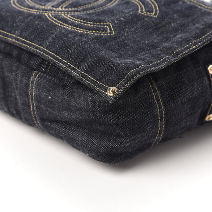 Chanel Denim CC Messenger Bag Blue 7 of 12