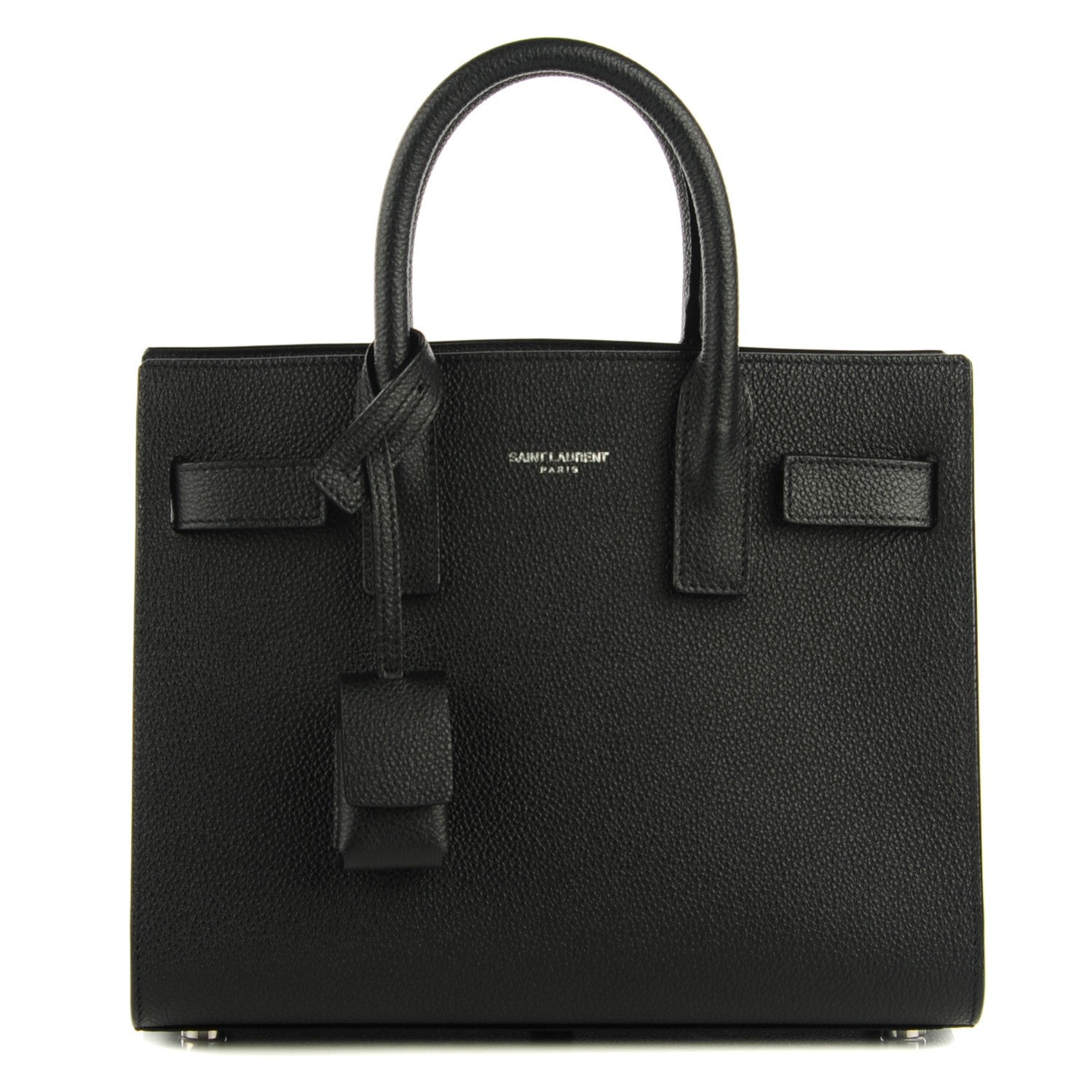 Saint Laurent Grained Calfskin Nano Sac De Jour Black 1 of 8