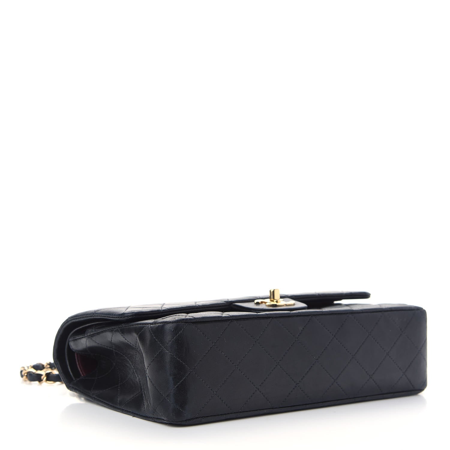 Chanel Lambskin Quilted Medium Double Flap Black 4 of 14