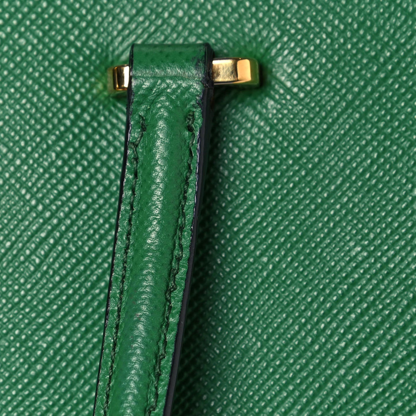 Saffiano Studded Bijou Tote Verde