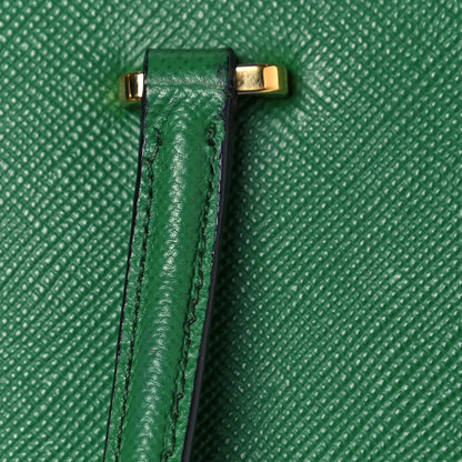 Prada Saffiano Studded Bijou Tote Verde 17 of 20