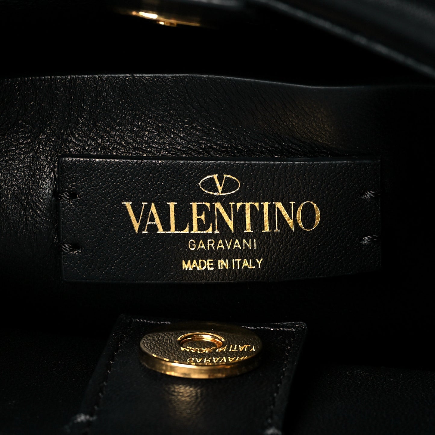 Nappa Small Roman Stud The Handle Bag Black